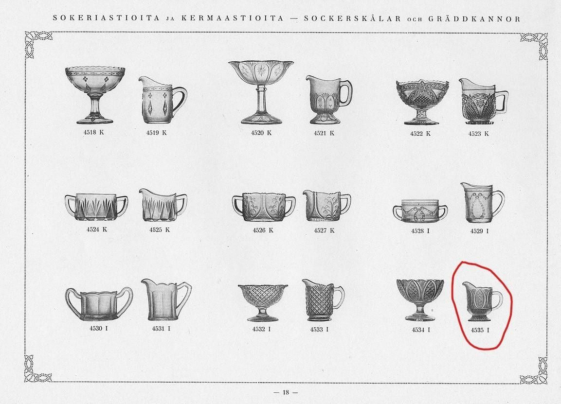 Iittala 4535 Kermakko (1900-luvun Alkupuoli)