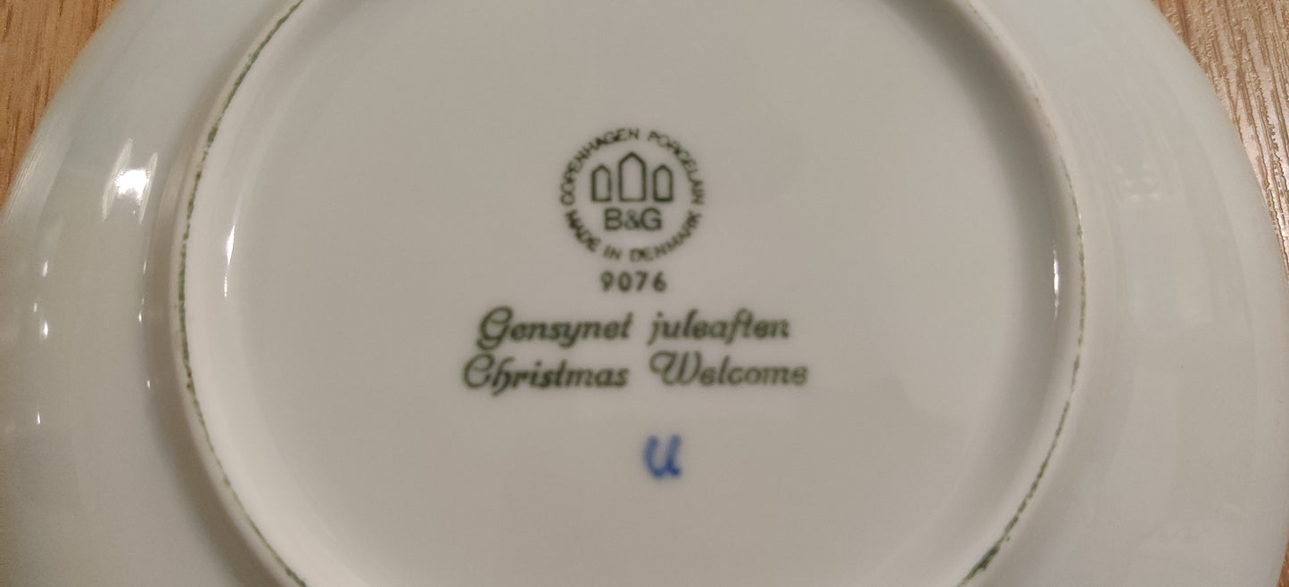 B&G - Christmas Welcome Joululautanen / Seinälautanen (1976)