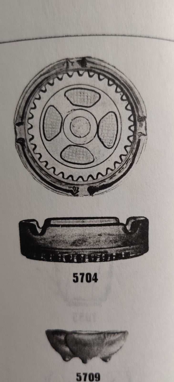 Riihimäen Lasi - 5704 Tuhkakuppi / Tuhka-astia (1930-1940-luku)