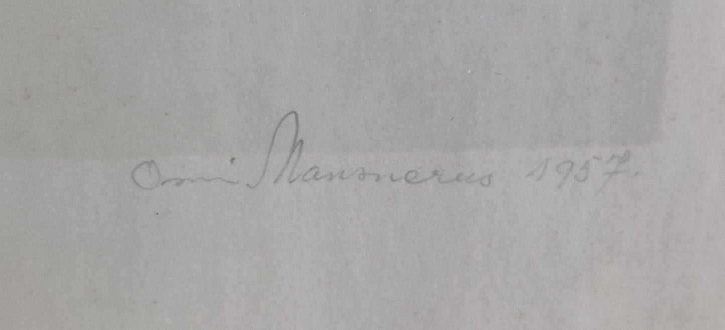 Onni Mansnerus - Signeerattu Grafiikka (1957)