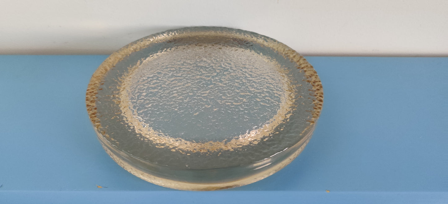 Iittala Visa Tuhkakuppi / Kynttilänalusta (ISO, Halk. 24cm, Timo Sarpaneva)