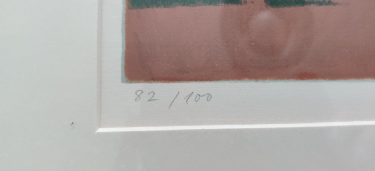 Onni Oja - Signeerattu Litografia (1985)