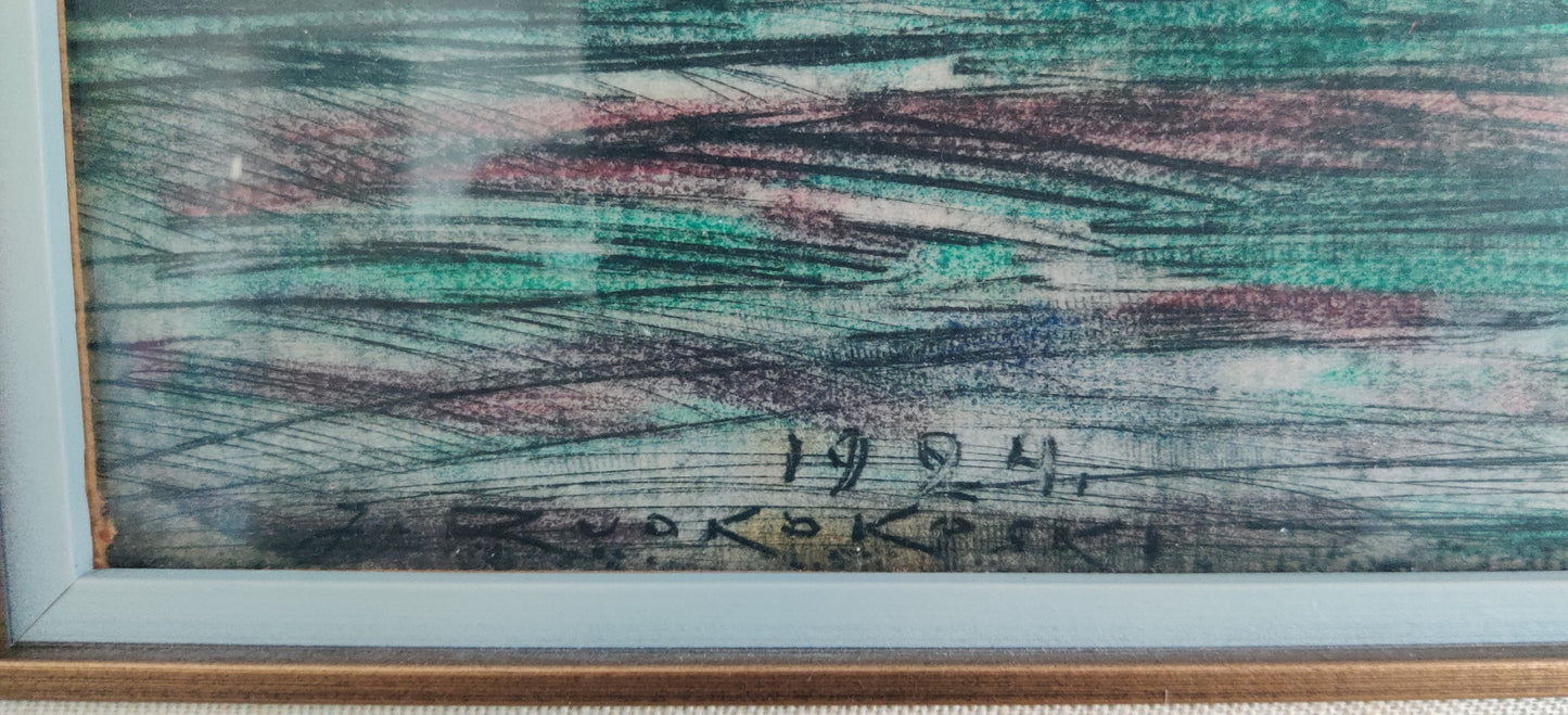 Jalmari Ruokokoski - Porvoo (Signeerattu Värietsaus 1924)