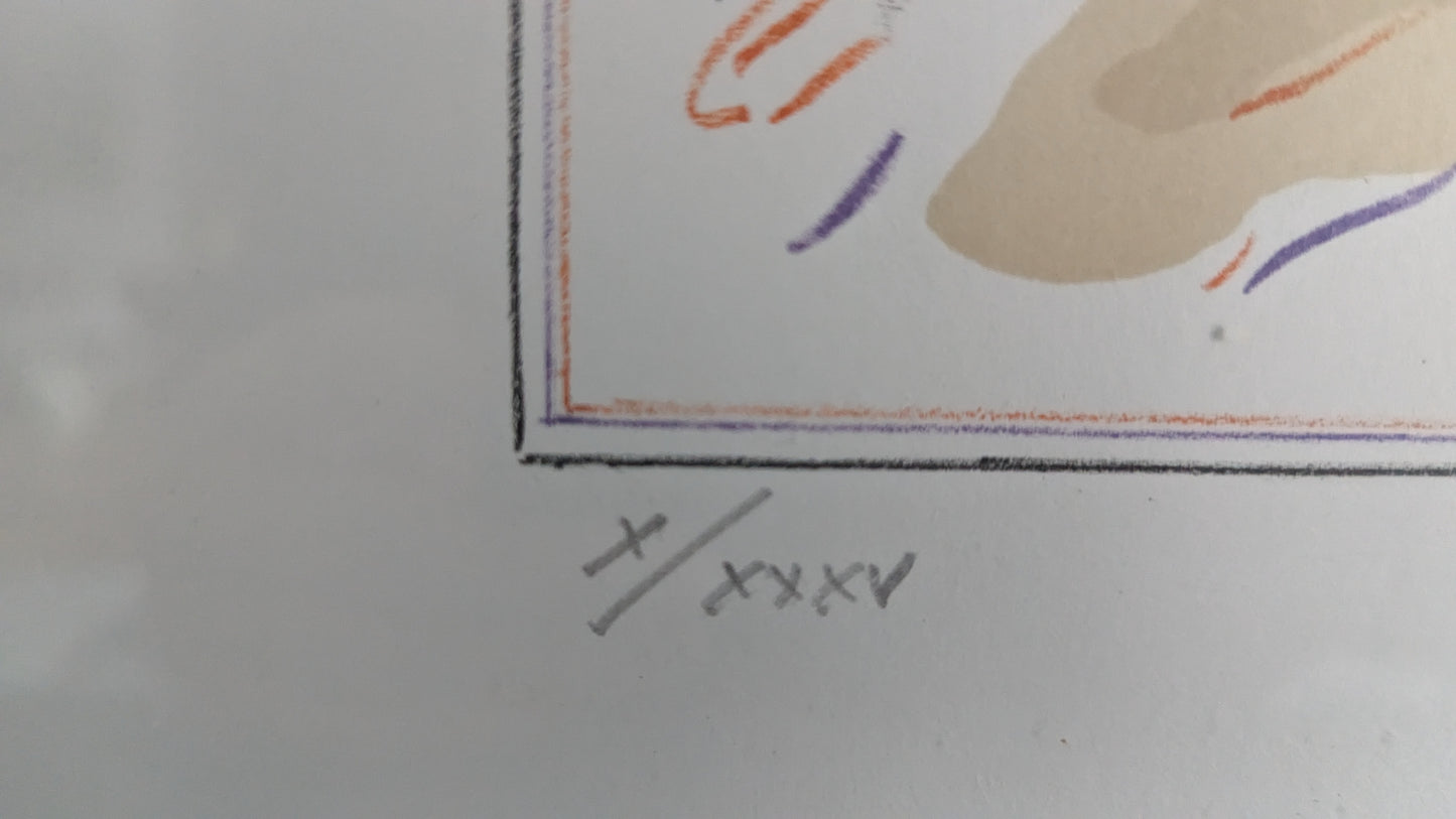 Raimo Kanerva Evoluutio - Sarjasta Vaihtoehtoja (Signeerattu Serigrafia 1983)