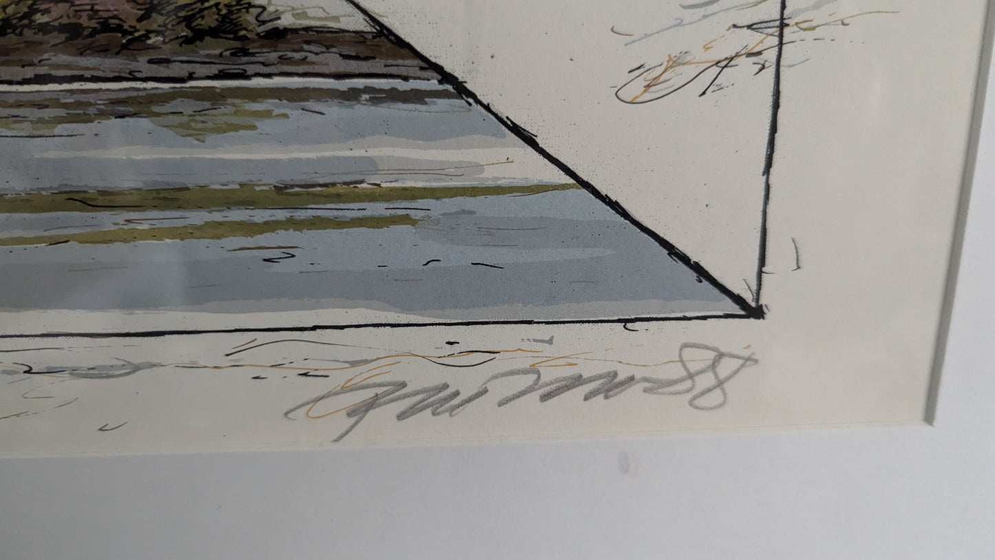 Raimo Kanerva - Kotka (Signeerattu Kaupunkisarjan Grafiikka, 1988)