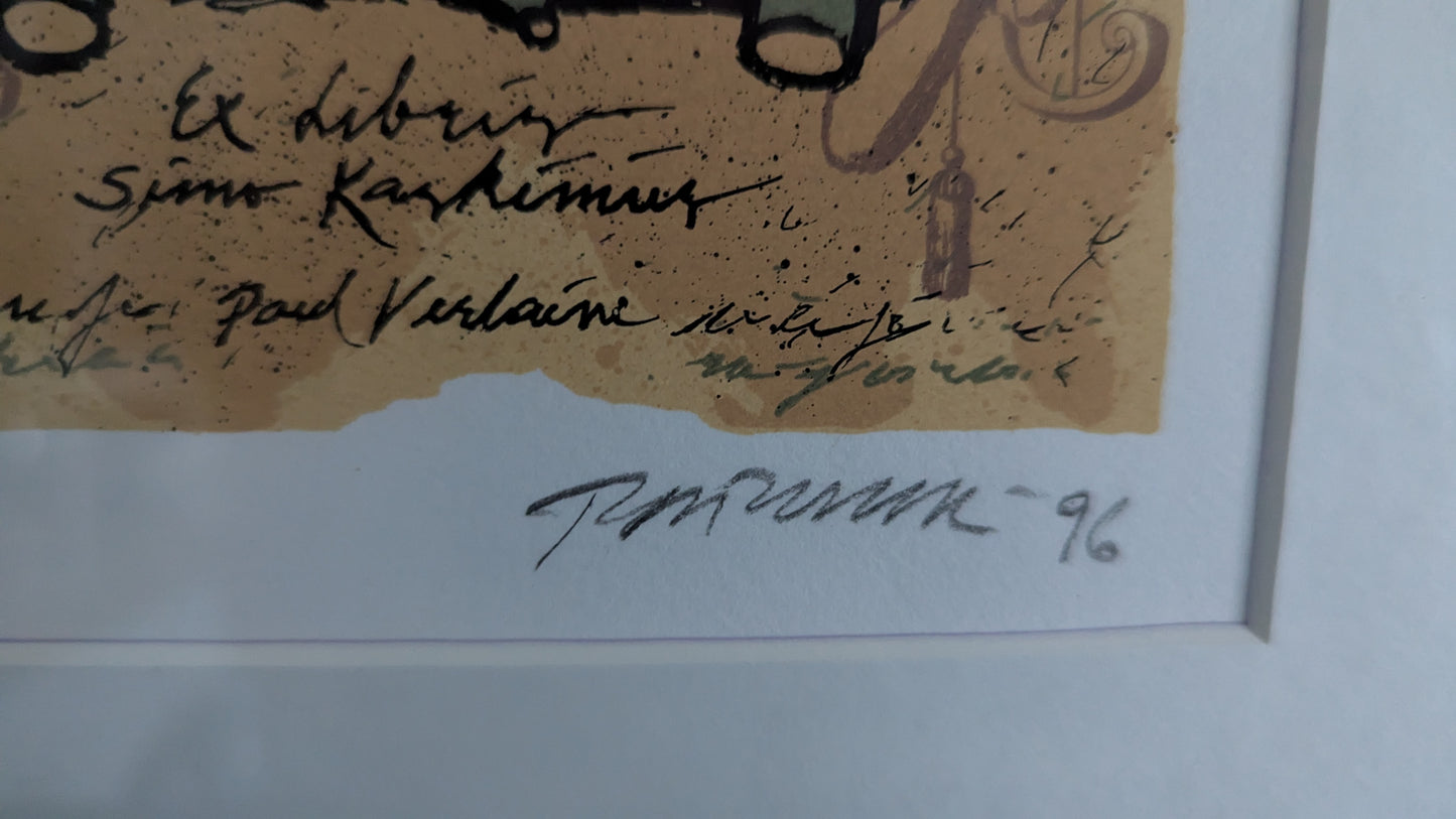 Raimo Kanerva - Ex Libris / Simo Koskimies (Sign. 1996)