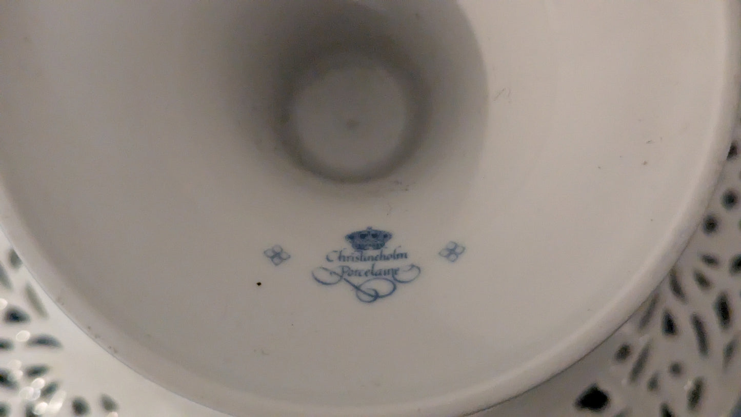 Christineholm Kesäkukat - Kissankello Jalallinen Tarjoilulautanen