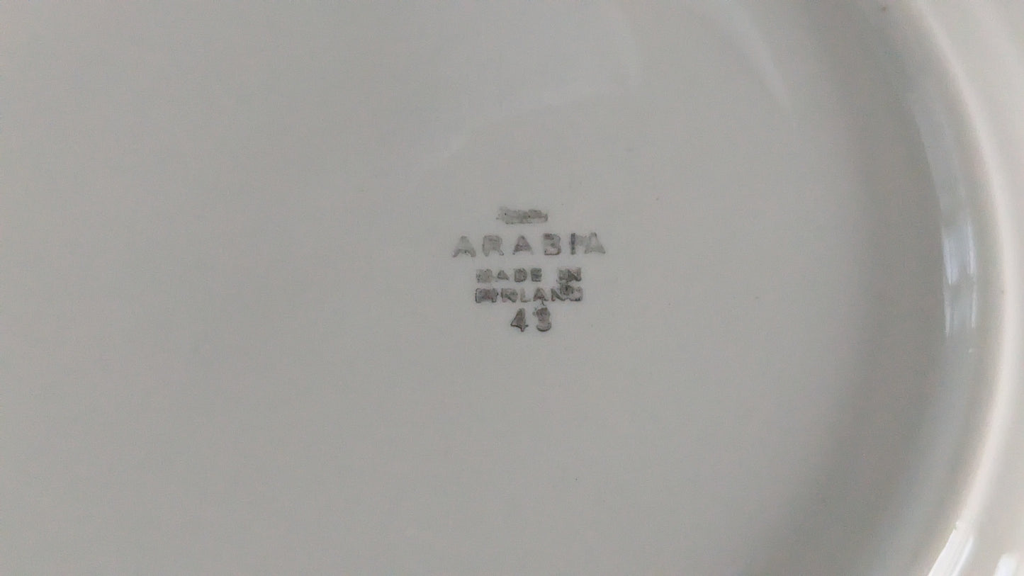 Arabia Regina Salaattilautanen / Alkuruokalautanen (10kpl, 1945-1953)