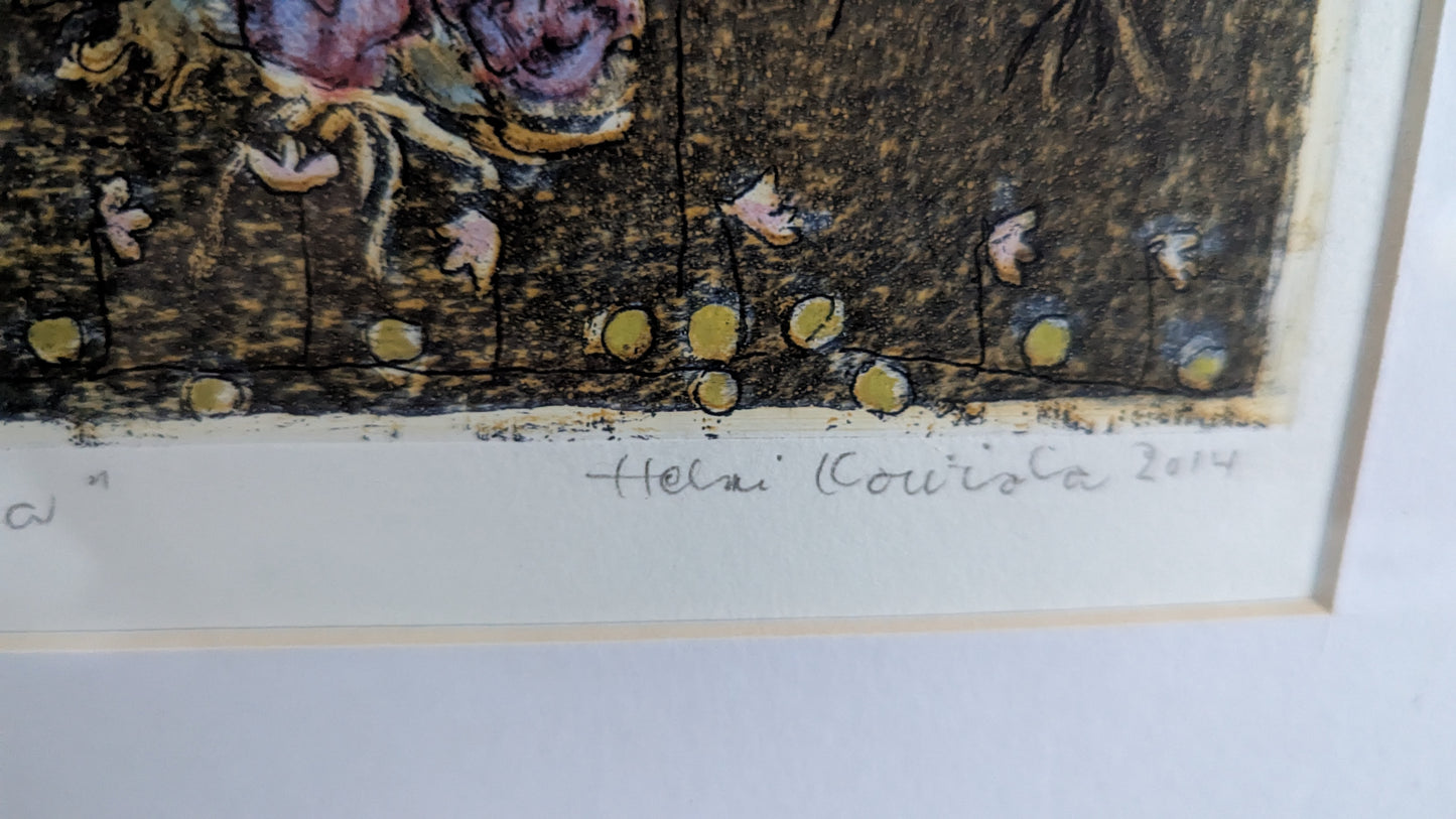 Helmi Koiviola - Onnea (Signeerattu Grafiikka 2014)