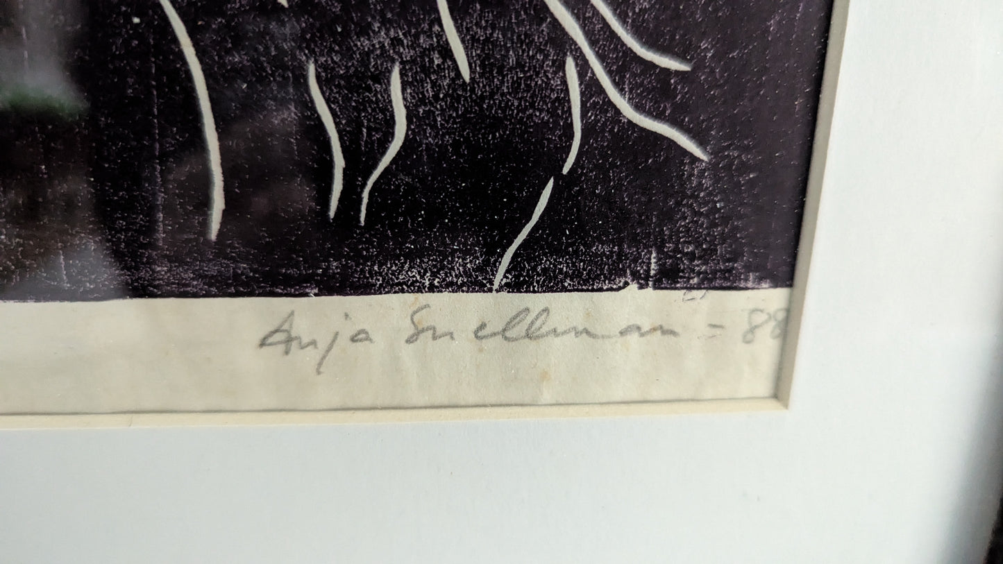 Anja Snellman - Signeerattu Linografia (1988)