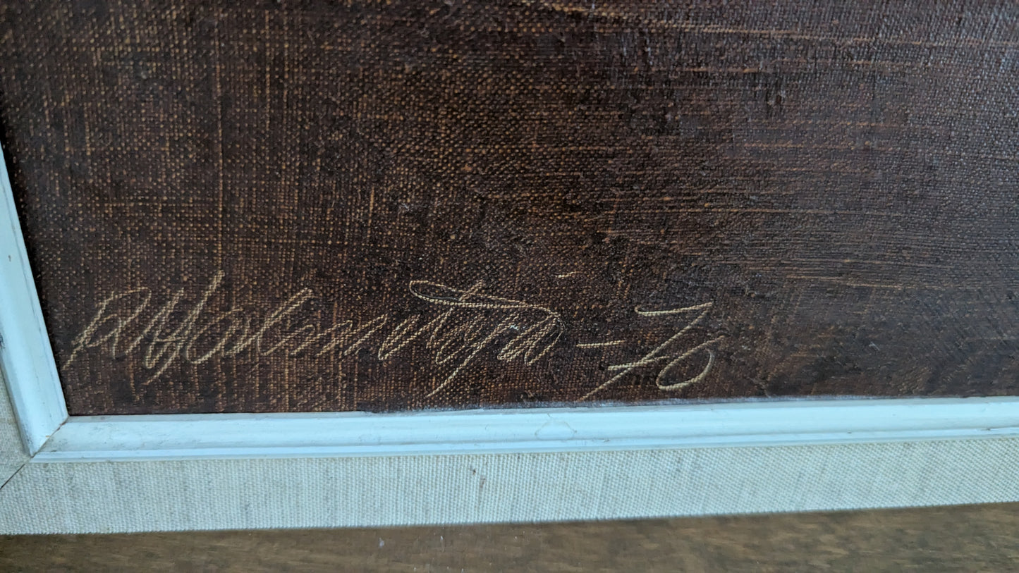 Risto Halmetoja - Signeerattu Öljyvärimaalaus (1970)