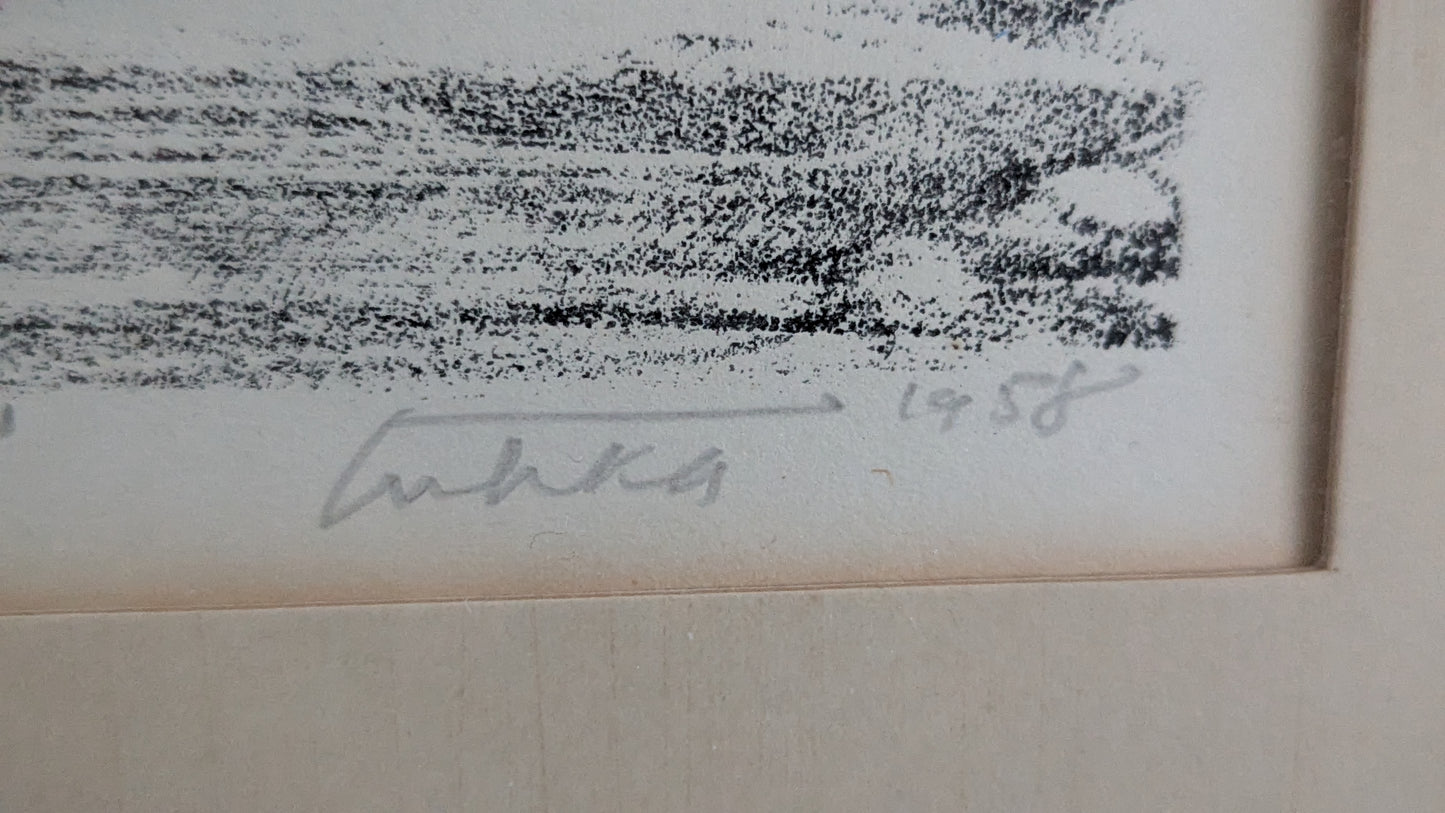 Aukusti Tuhka - Signeerattu Litografia (1958)