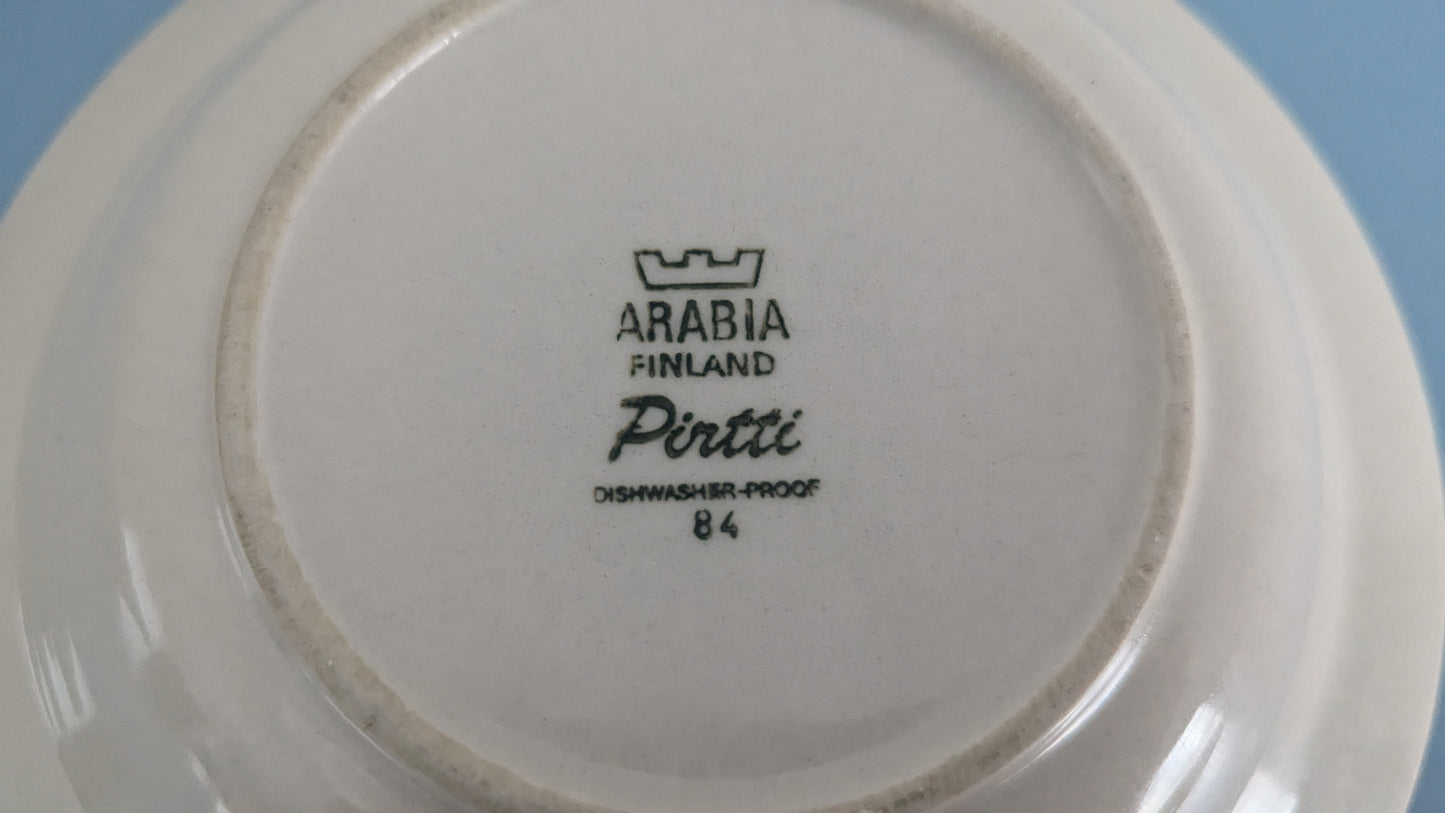 Arabia Pirtti Keittolautanen (4kpl, 1971-1986, Raija Uosikkinen)