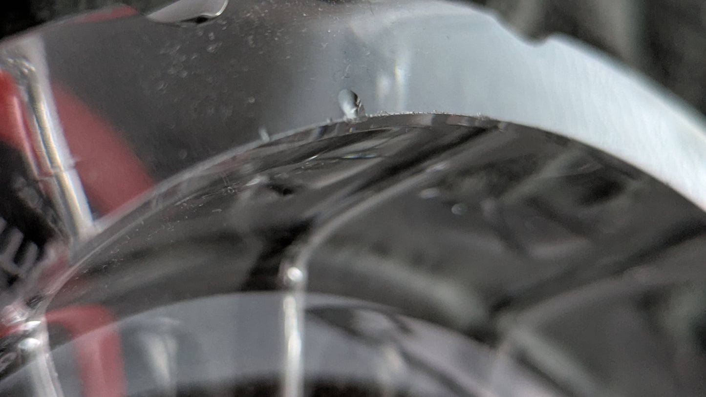 Riihimäen Lasi - OKO Malja / Tuhkakuppi (3kg, Aimo Okkolin, Kristallia)