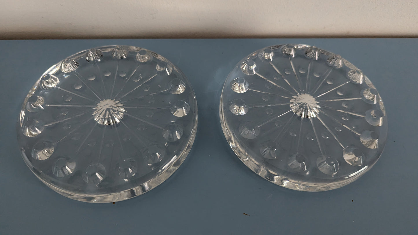 Riihimäen Lasi - Lumitähti Kynttilänjalka (2kpl, 1973-1975, Nanny Still)