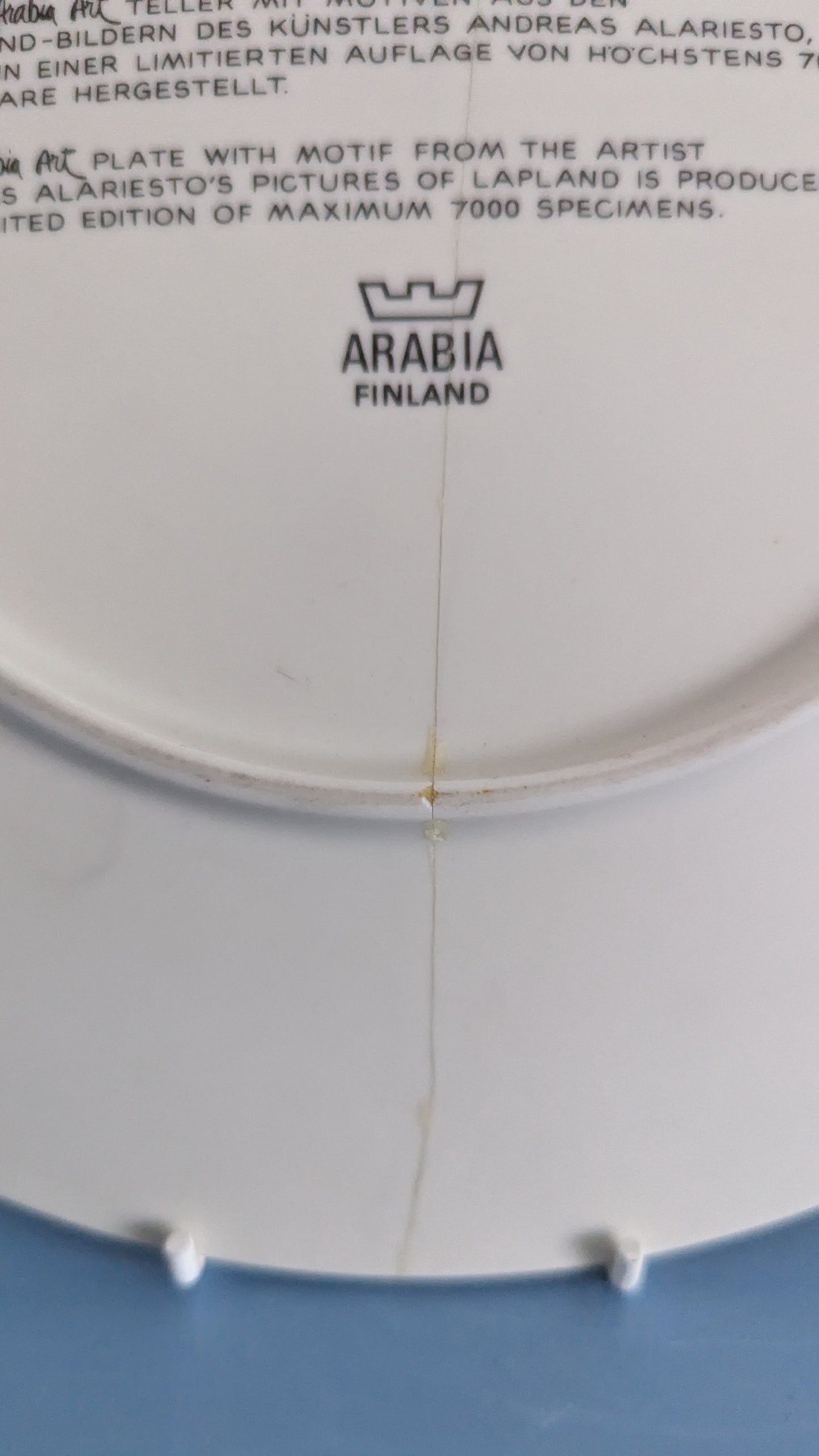 Arabia - Arabia Art 1982 Seinälautanen (Halk. 29.5cm, Andreas Alariesto)