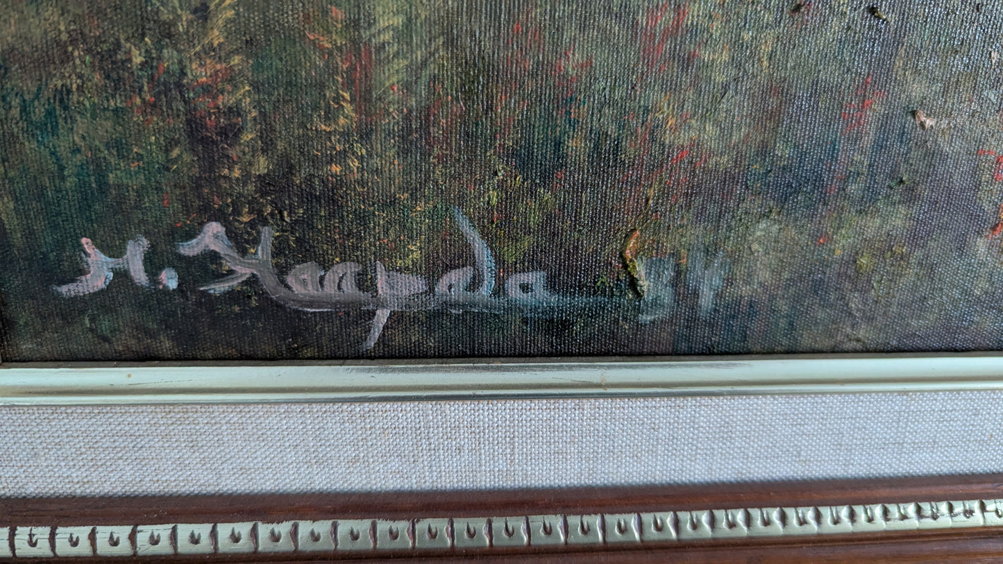 Matti Haapala - Signeerattu Öljyvärimaalaus (1984)