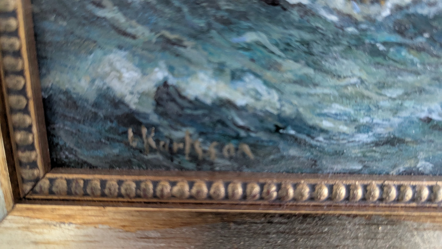 L. Karlsson - Signeerattu Öljyvärimaalaus
