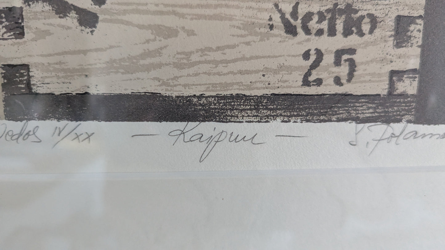 Seppo Polameri - Kaipuu (Signeerattu Grafiikka, 2000)