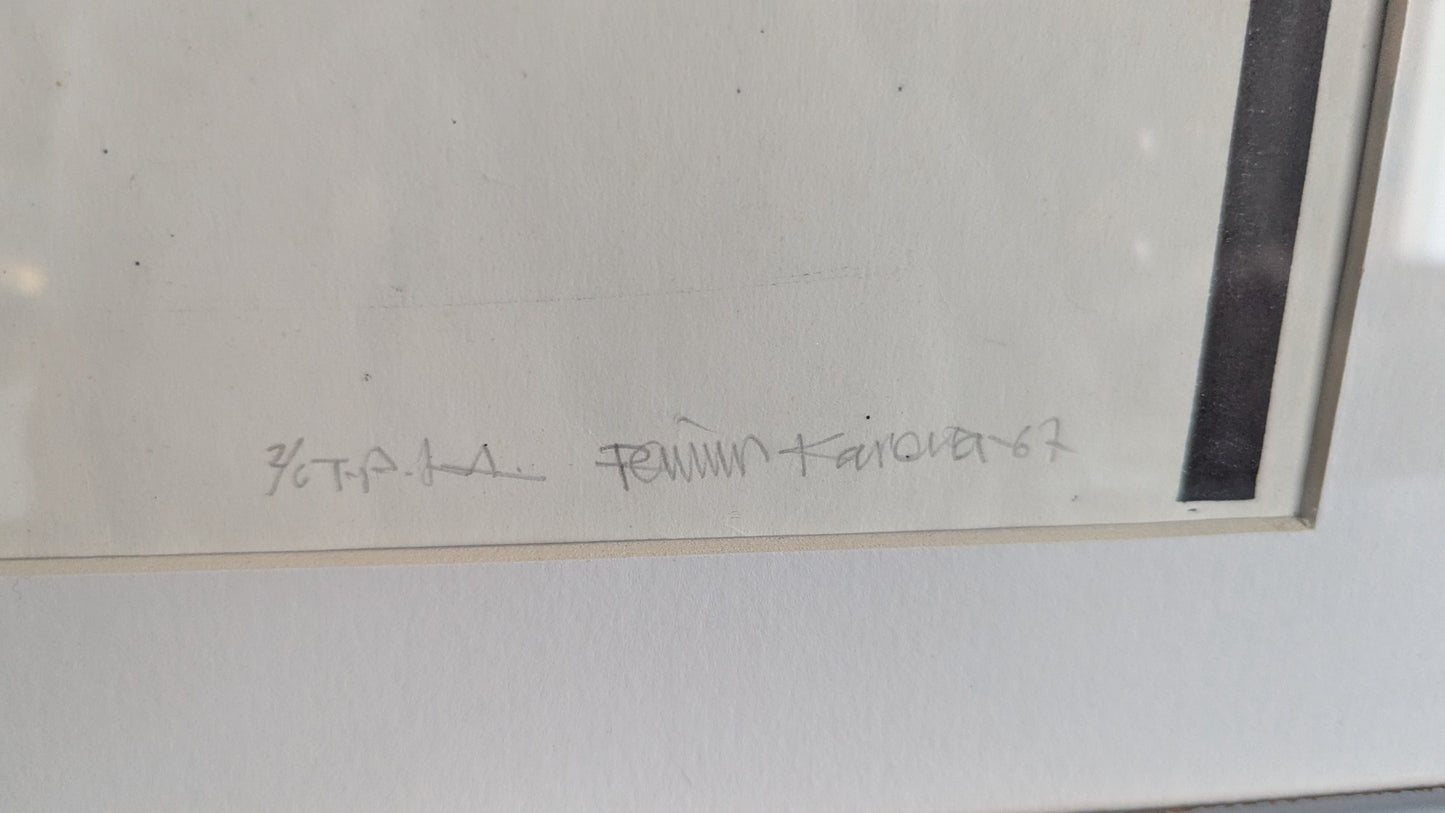 Raimo Kanerva - Signeerattu Grafiikka (2/6, 1967)