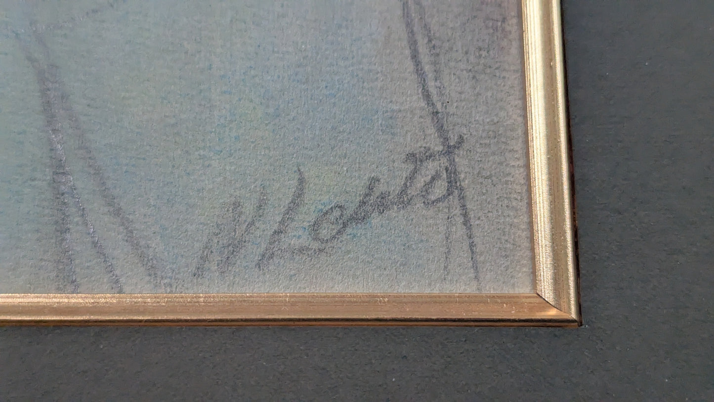 Nikolai Lehto - Signeerattu Pastellimaalaus