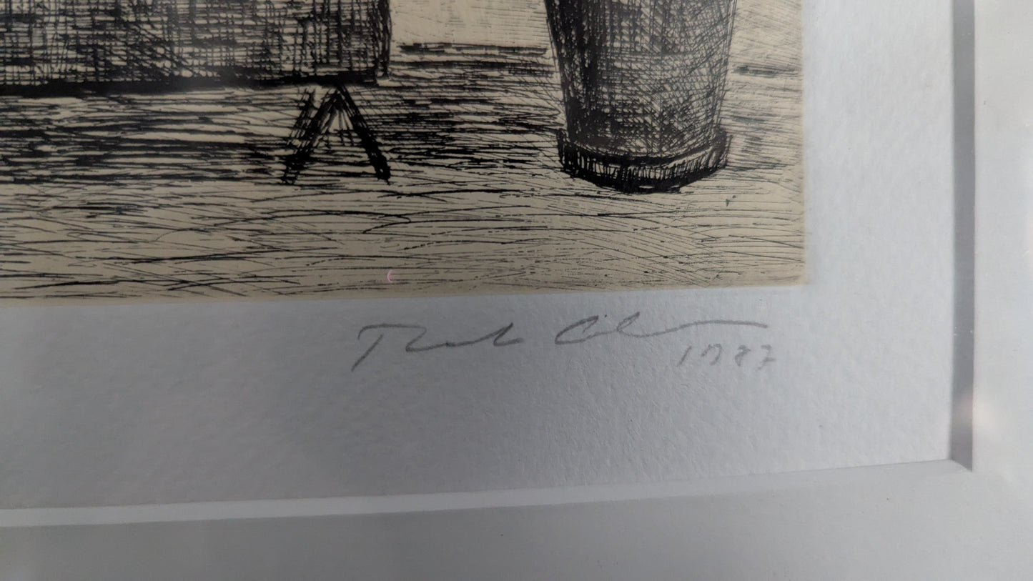 Tuula Lehtinen - Ruukkuja (Signeerattu Etsaus, 1987)