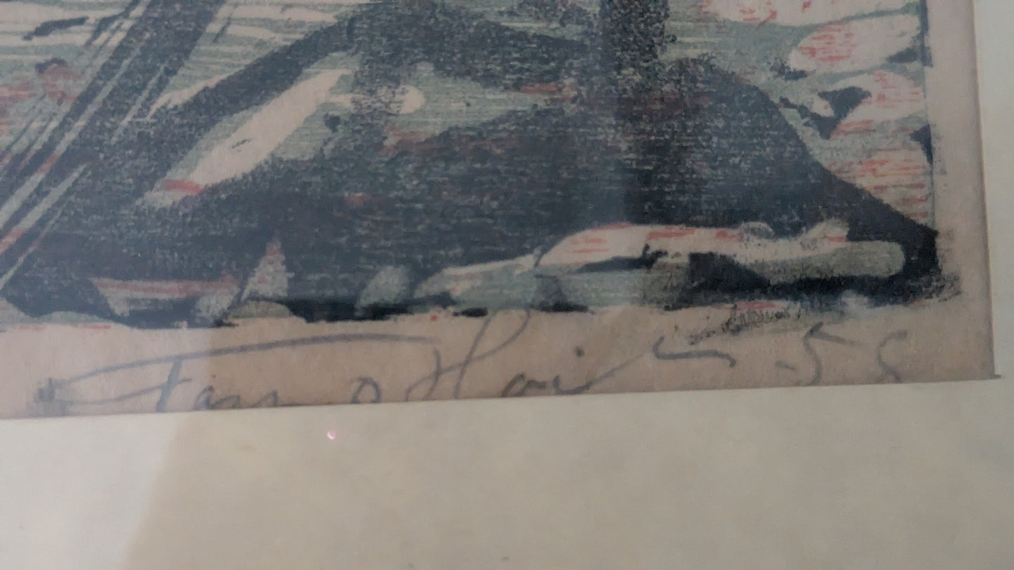 Tapio Haili - Signeerattu Puupiirros (1958)