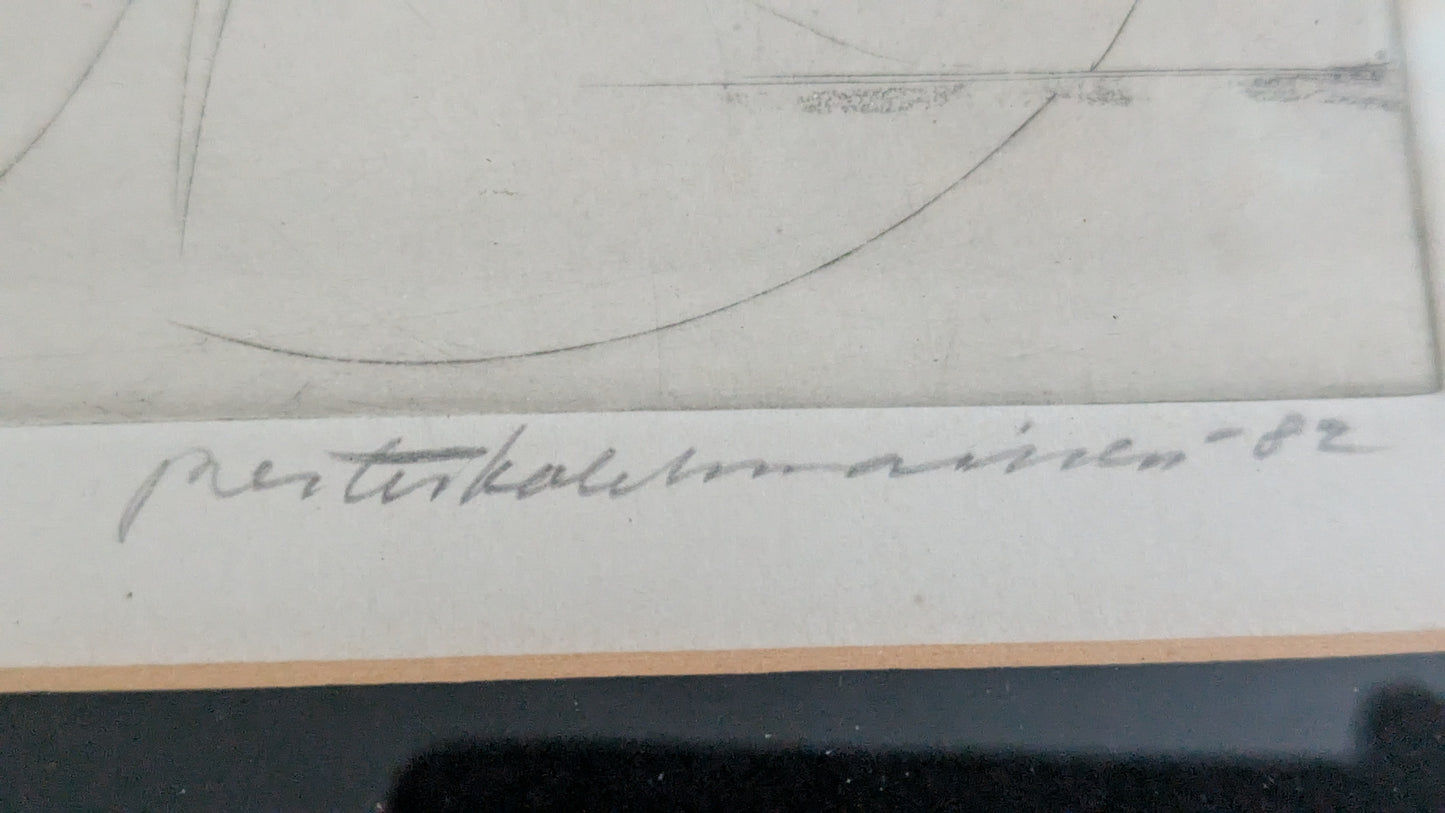 Pertti Kolehmainen - Ruuben III (Signeerattu Grafiikka 1982)