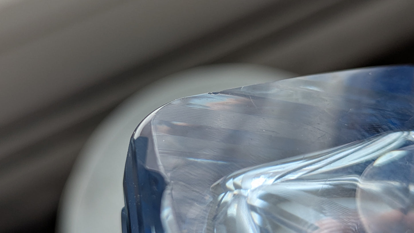 Riihimäen Lasi - Vaaleansininen Art Deco Tyylinen Karahvi