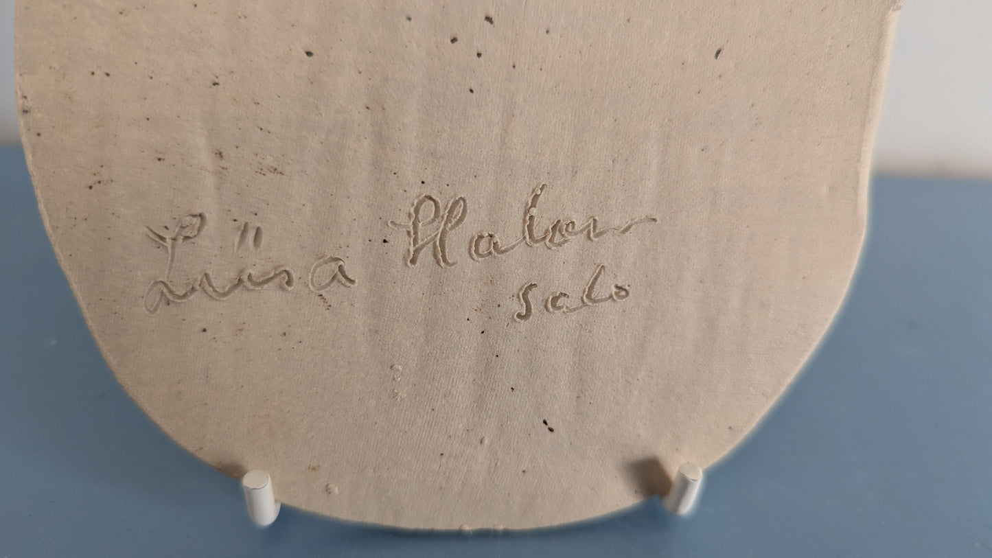 Liisa Halonen - Seinälaatta (Signeerattu, Salo)