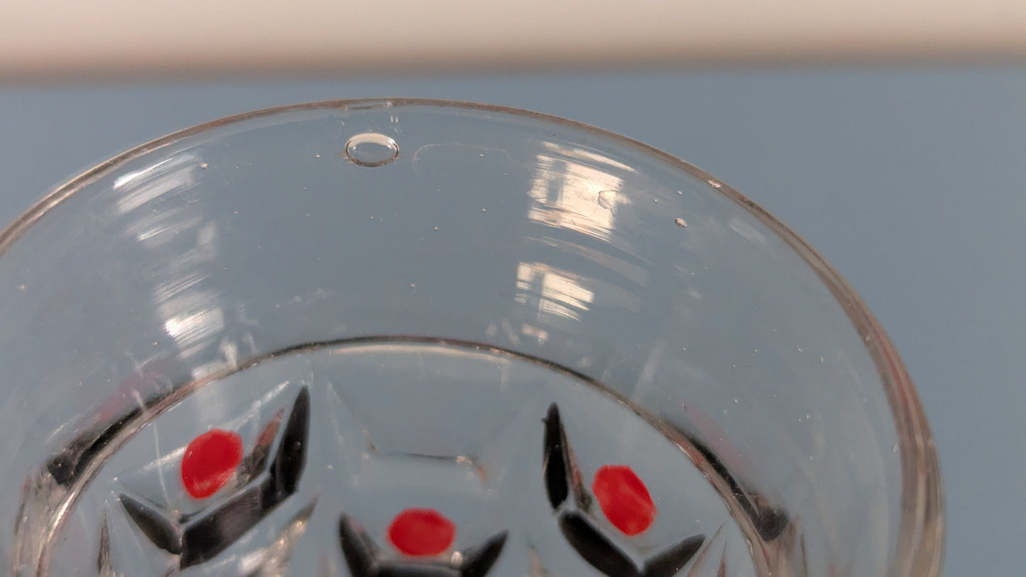 Riihimäen Lasi - Maalauskoristeltu Karahvi ja Lasit 8kpl (1930-luku)