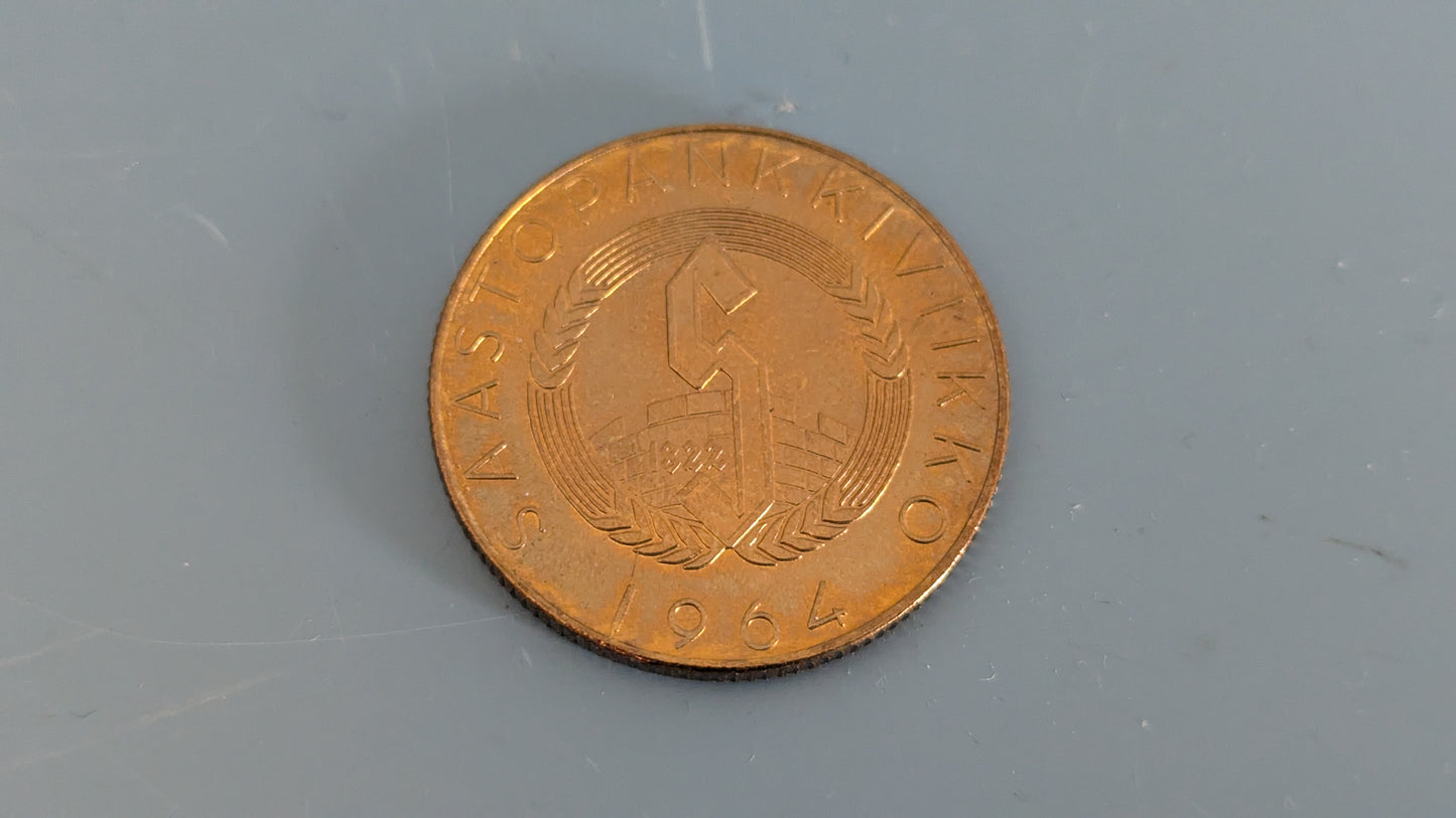 Säästöpankkiviikko 1964 - Risto Ryti Mitali (Turun Työväen Säästöpankki)