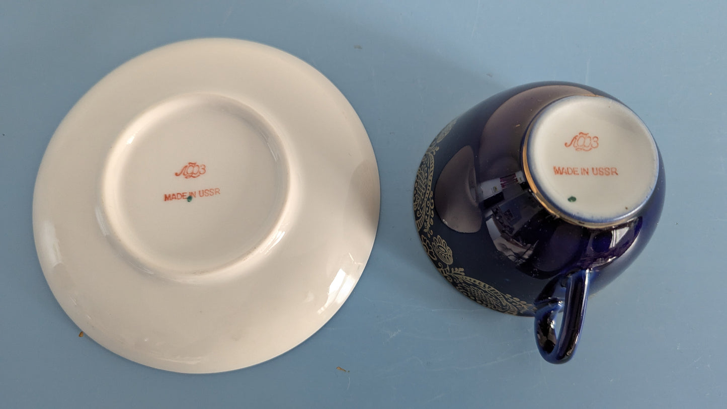 Lomonosov - Golden Frieze Kahviastiasto Kuudelle Hengelle (12-Osainen)