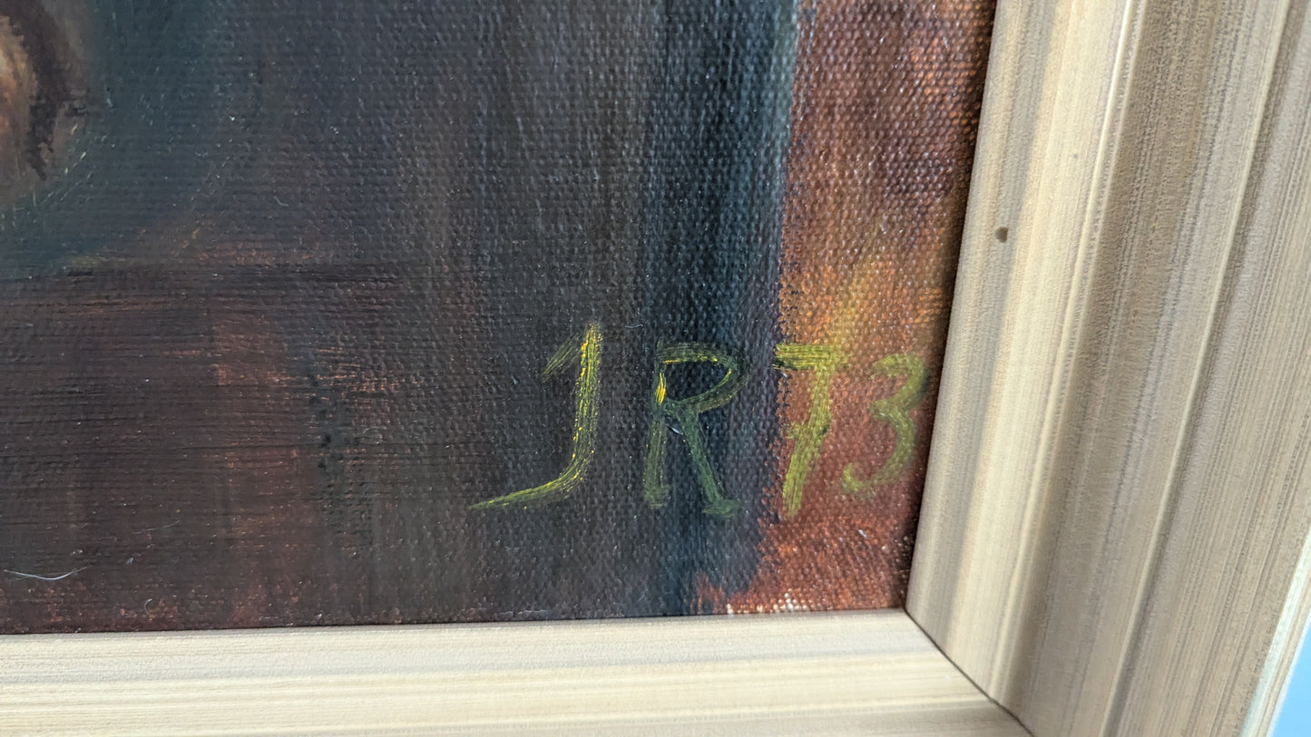 JR - Mona Lisa (1973, Signeerattu Öljyvärimaalaus)