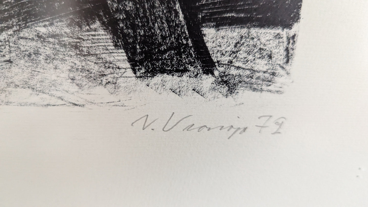 Veikko Vionoja - Signeerattu Litografia (31/100, 1972)
