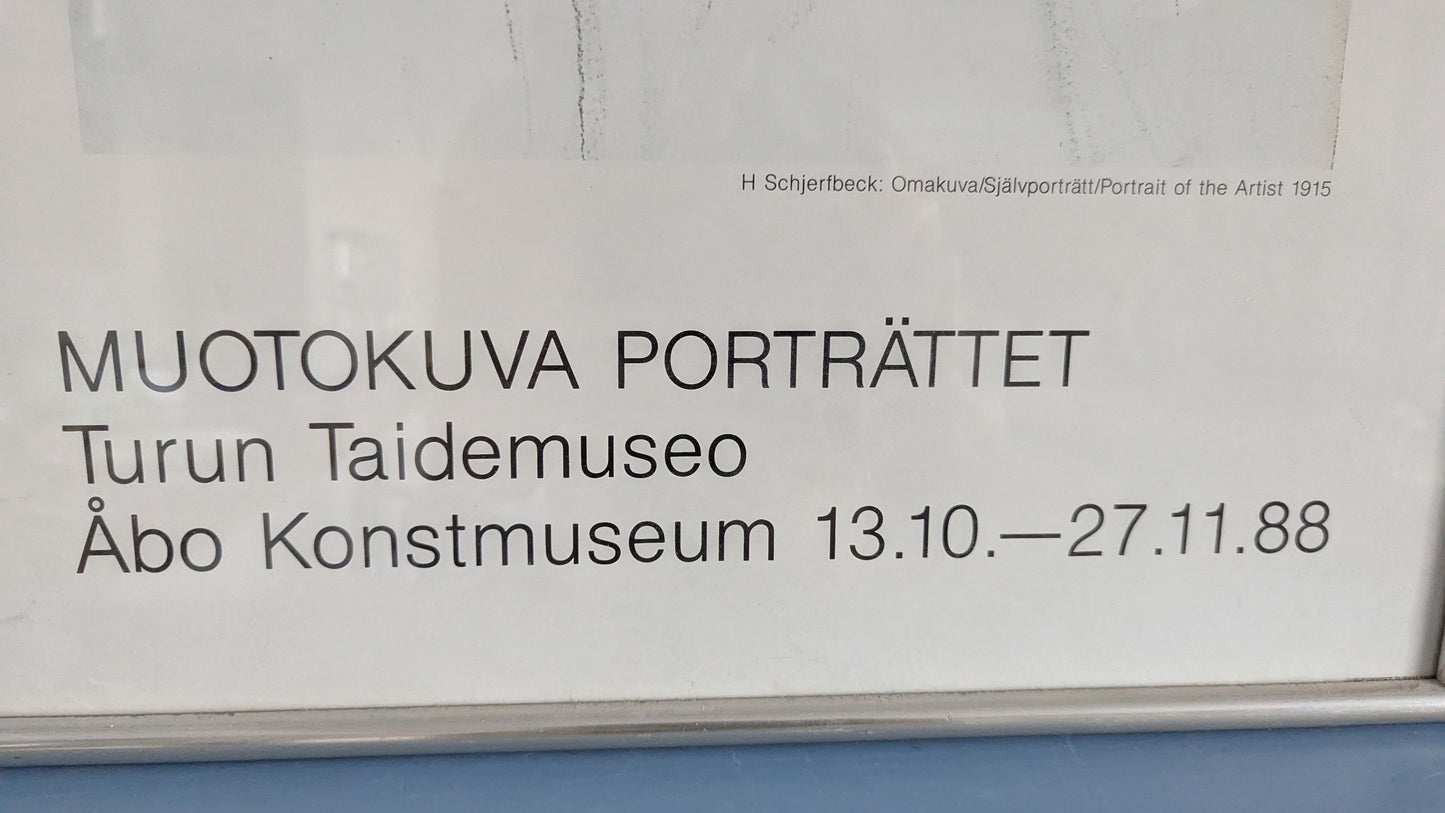 Turun Taidemuseo - Muotokuva 13.10-27.11.1988 Näyttelyjuliste