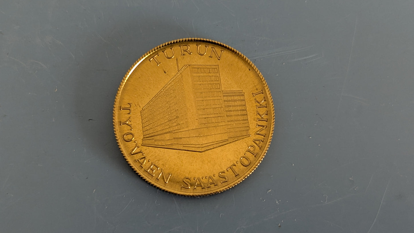 Säästöpankkiviikko 1962 - Aleksis Kivi Mitali (Turun Työväen Säästöpankki)