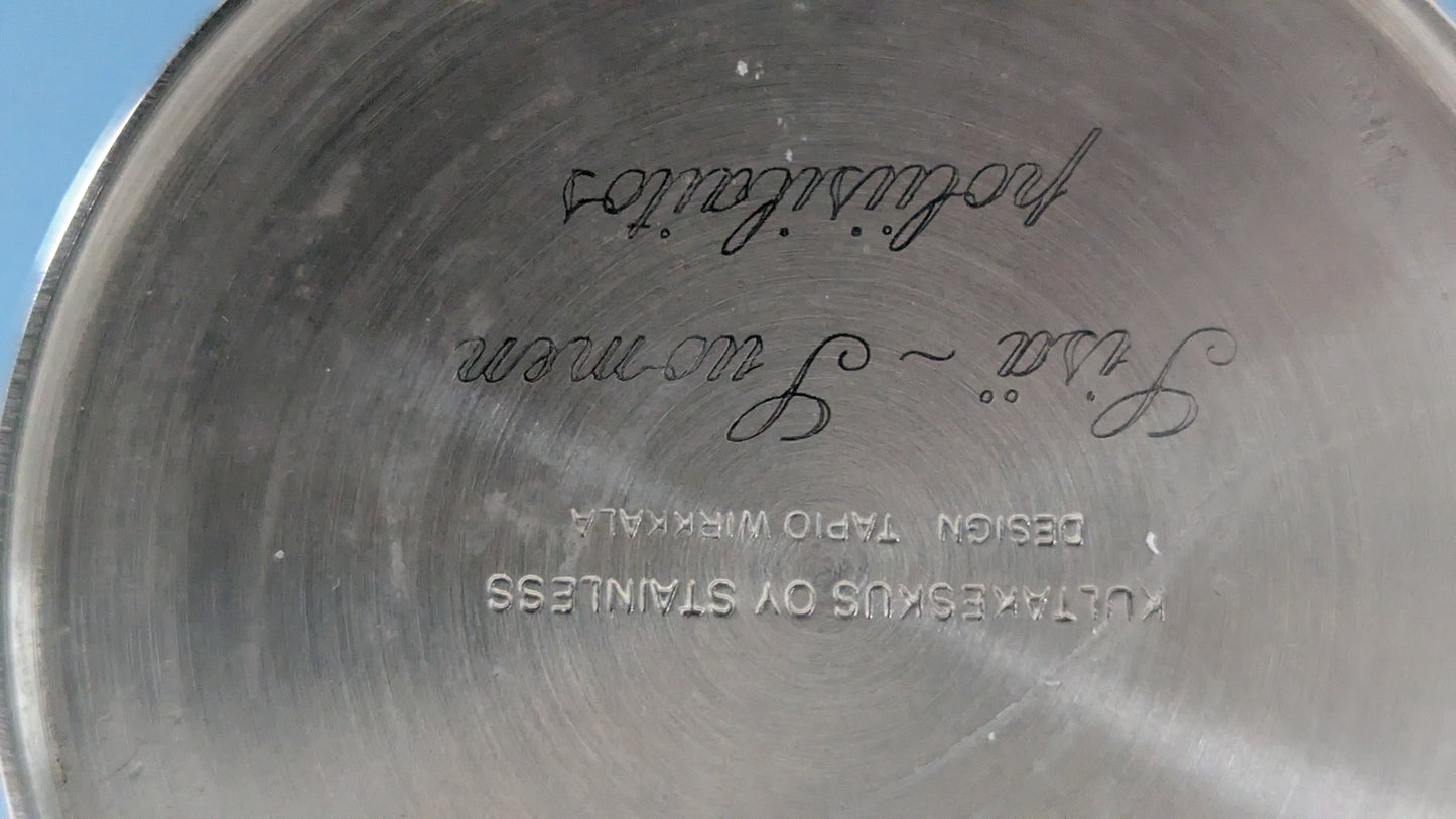 Kultakeskus - Jaloteräs Kynttilänjalka (Tapio Wirkkala)