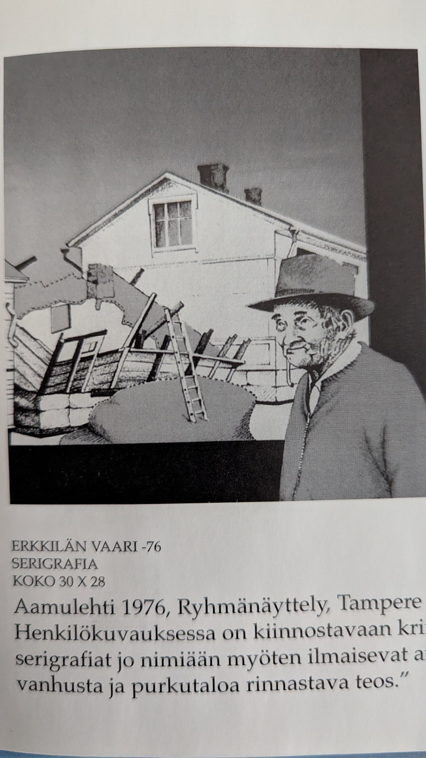 Kalevi Kankaala - Erkkilän Vaari (Signeerattu Serigrafia 1976)