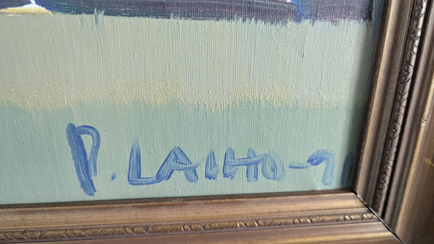 Pekka Laiho - Signeerattu Öljyvärimaalaus (1991)