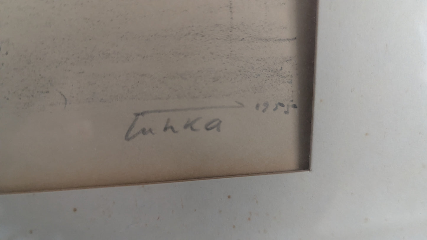 Aukusti Tuhka - Signeerattu Grafiikka (22/25, 1955)