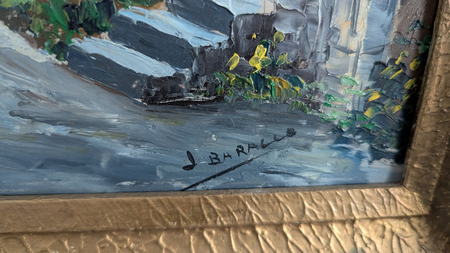 J. Baracco - Signeerattu Öljyvärimaalaus