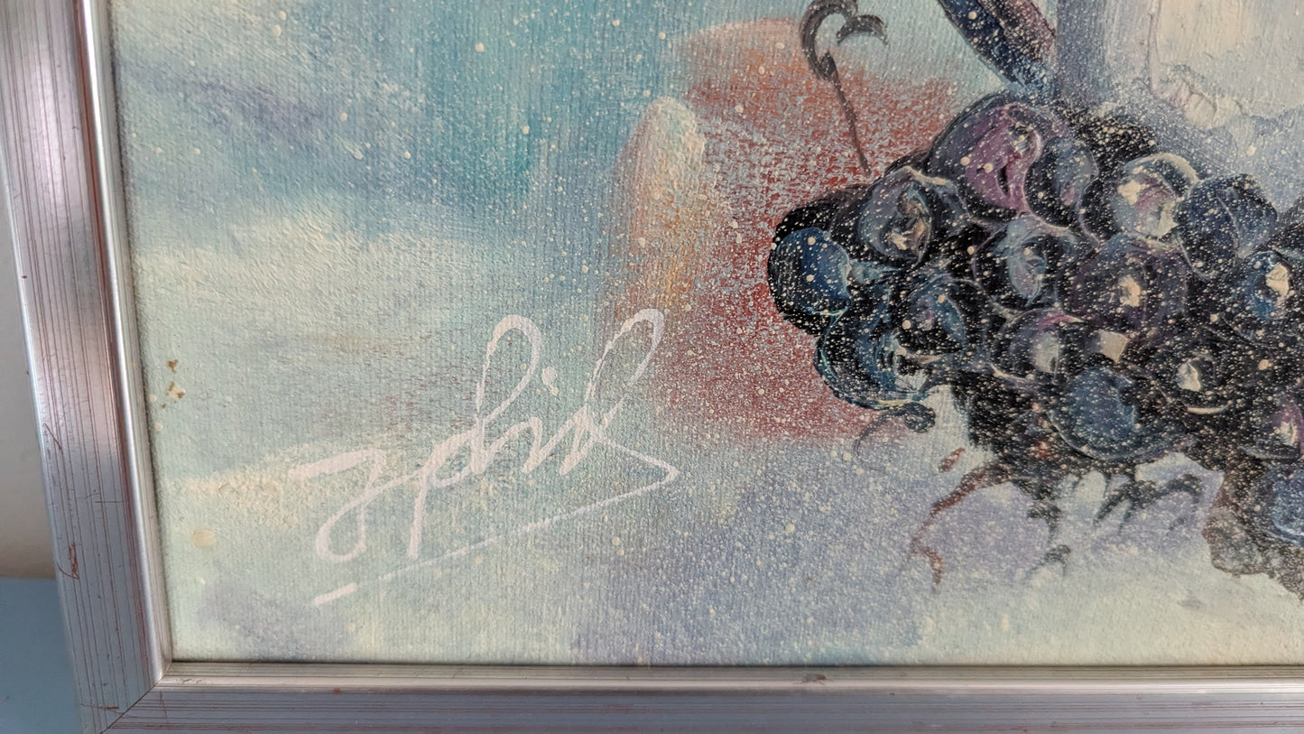 Asetelma - Signeerattu Öljyvärimaalaus