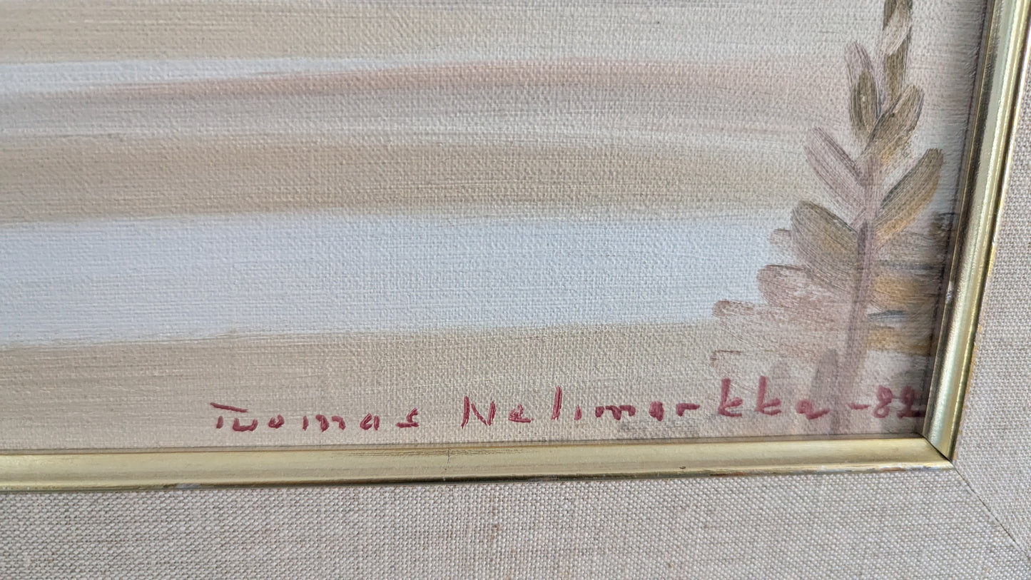 Tuomas Nelimarkka - Signeerattu Öljyvärimaalaus (1982)