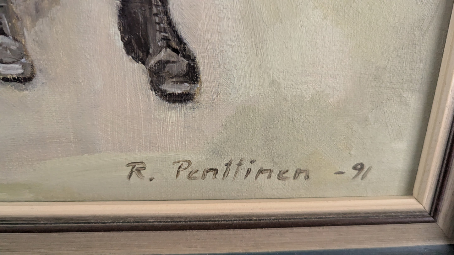 Riitta Penttinen - Signeerattu Öljyvärimaalaus (1991)