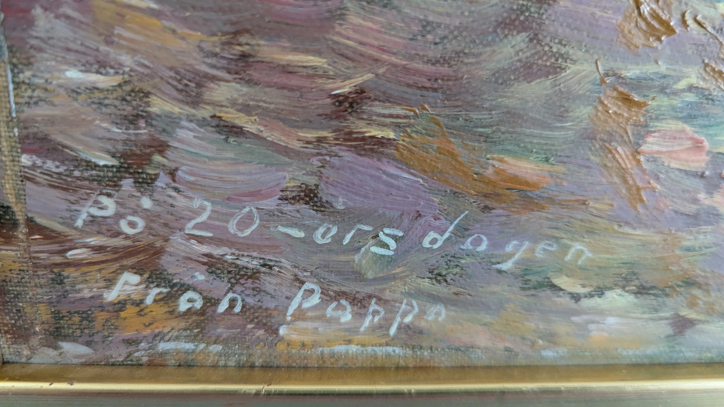 V. Malmlöf - Signeerattu Öljyvärimaalaus