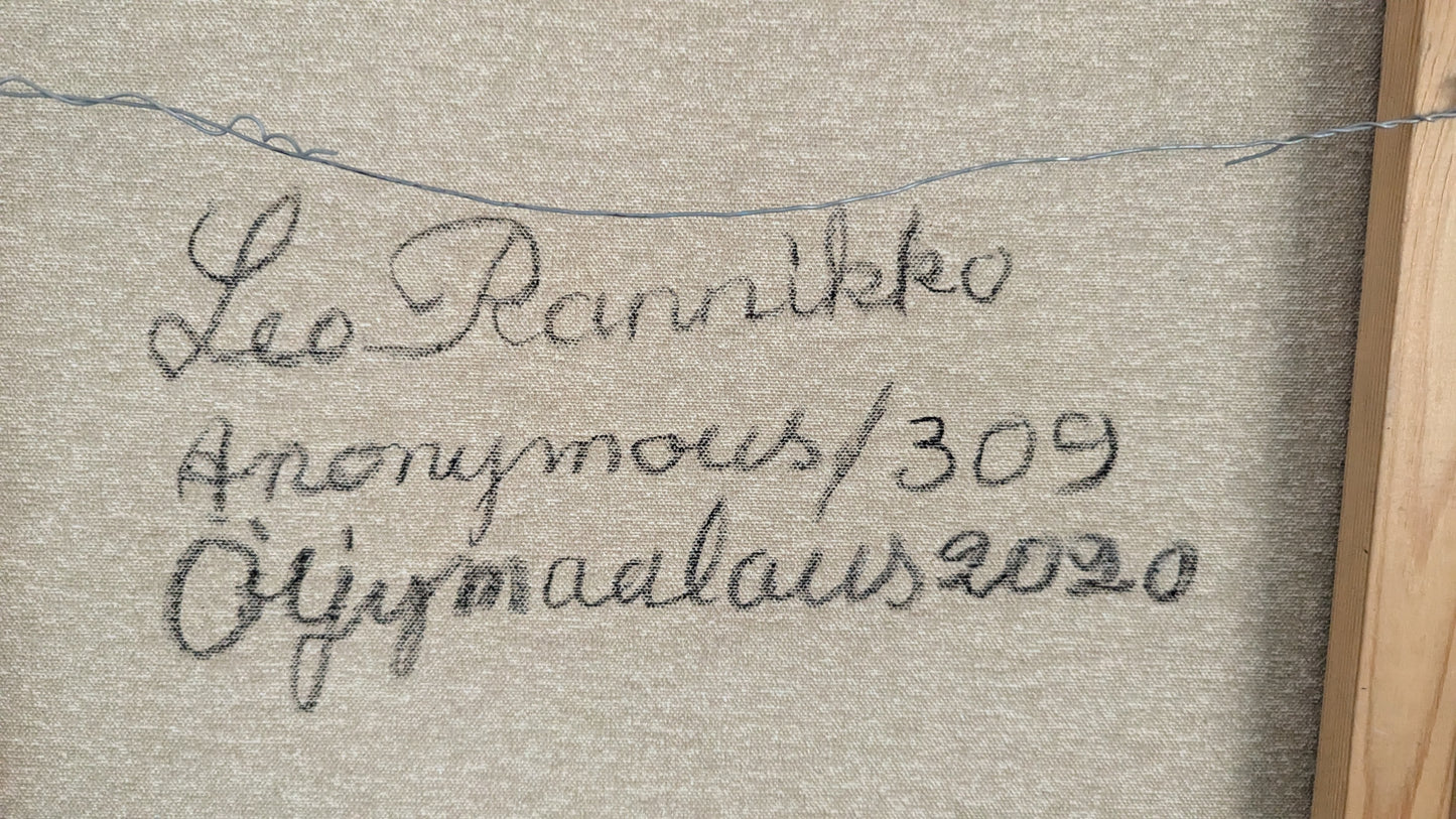 Leo Rannikko - Anonymous 309 (Signeerattu Öljyvärimaalaus 2020)