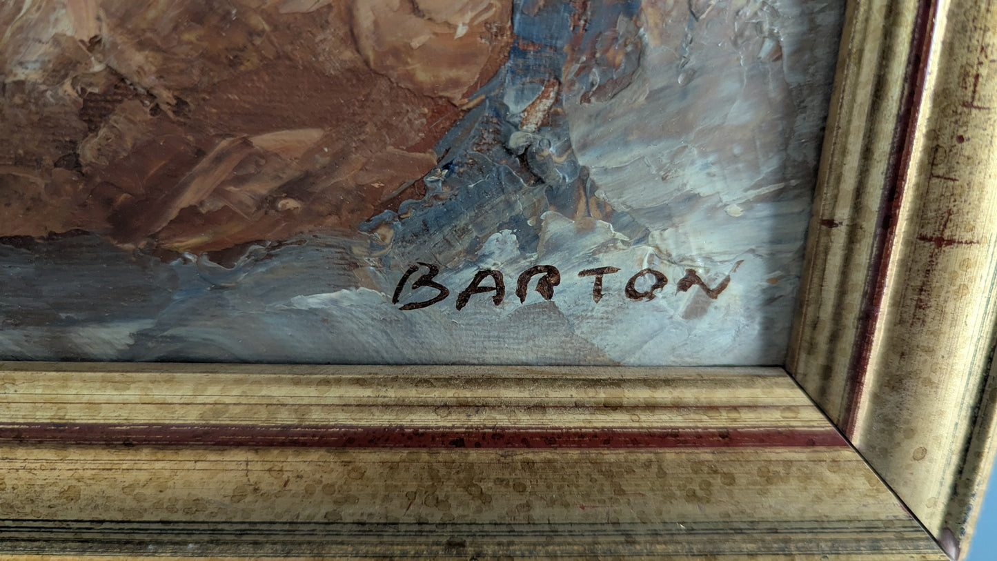 Edward Barton - Signeerattu Öljyvärimaalaus