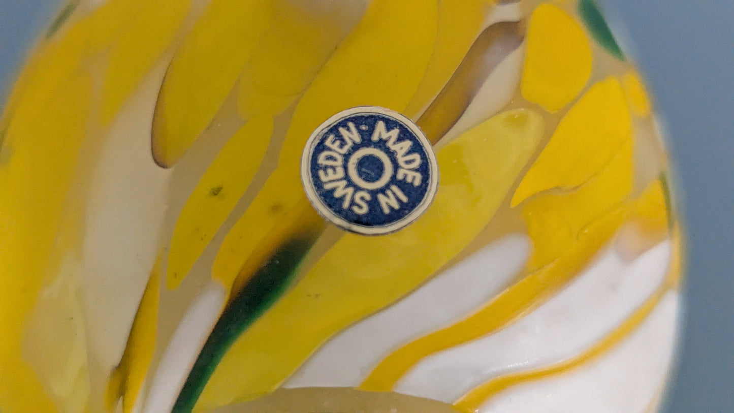 Kosta Boda - Lasimuna / Koristemuna (1970-luku, Monica Backström)