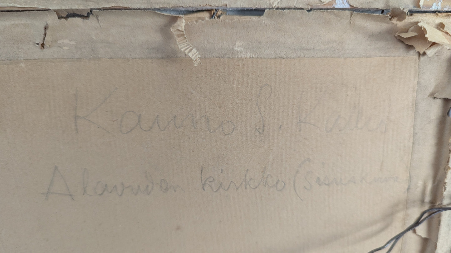 Kauno Sakari Kallio - Alavuden Kirkko (Sign. Sekatekniikkatyö 1914)